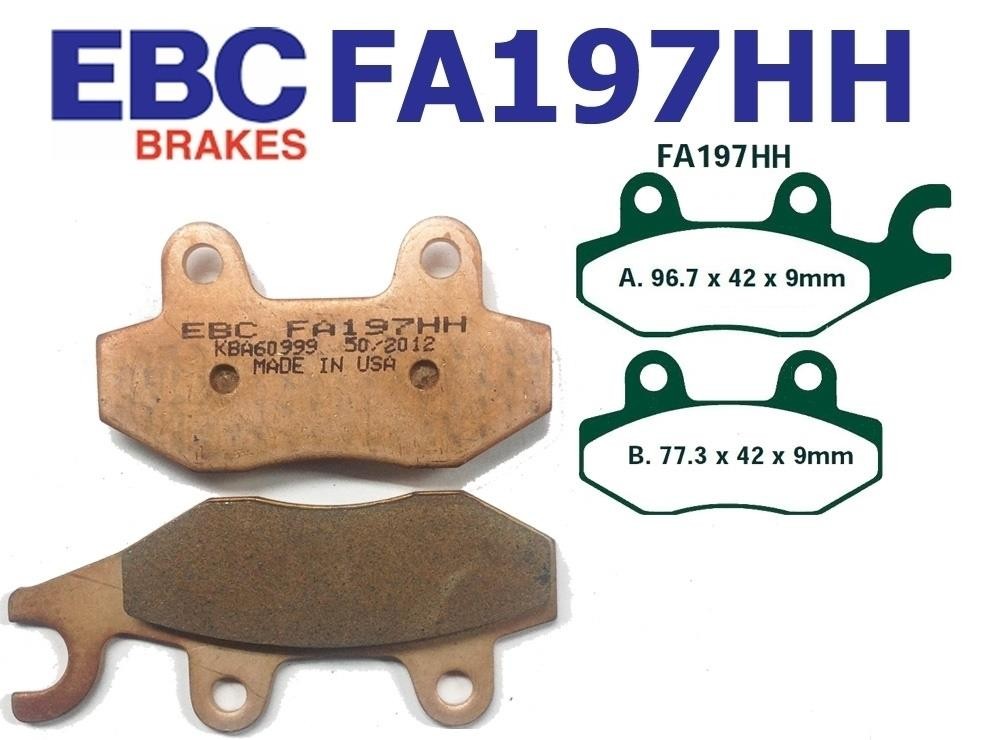 EBC FA197HH Sintered Brake Pads for Lexmoto FMX 125 WY125T-108 15-16 - Image 55