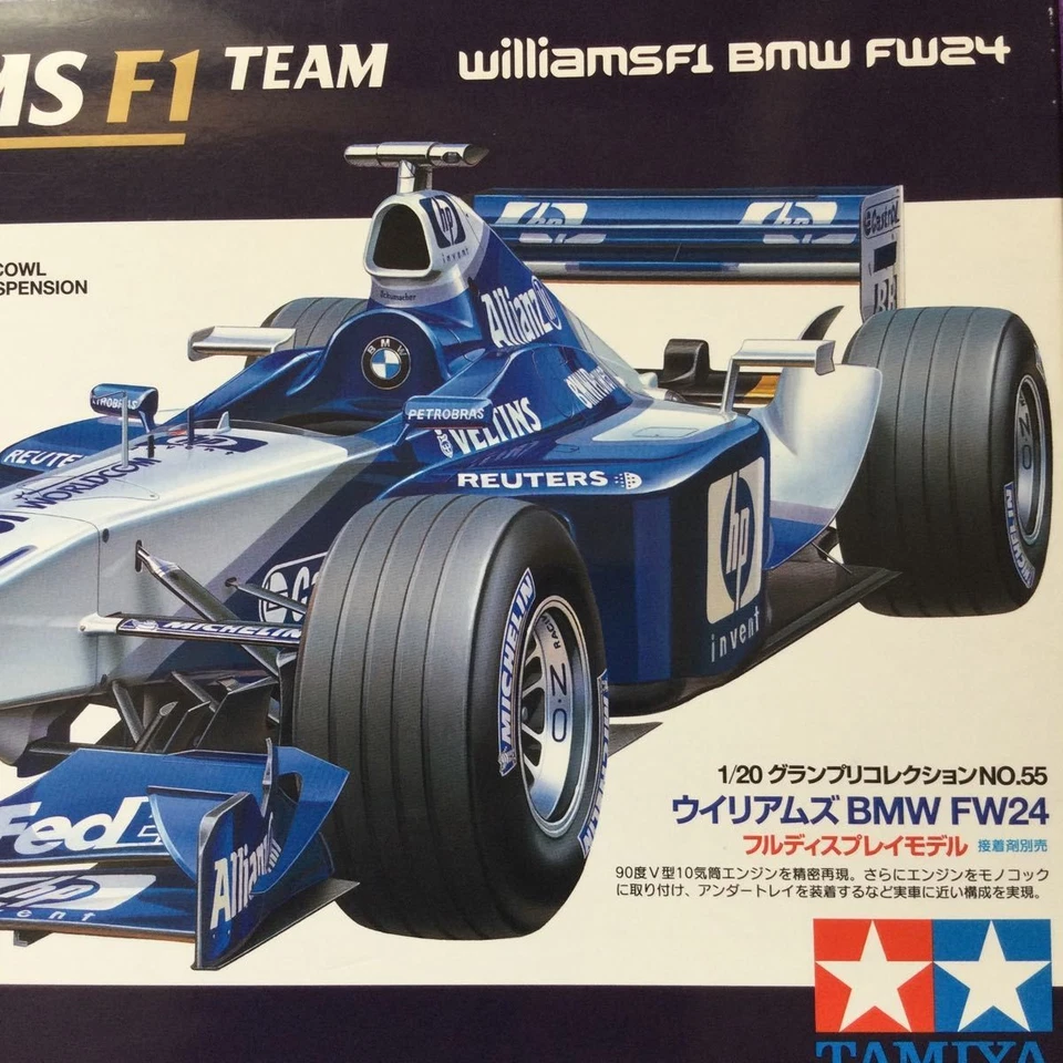 Tamiya 1/20 Williams BMW FW24 Formula 1 Model Kit – Rare Discontinued Unbuilt - Image 4 of 4