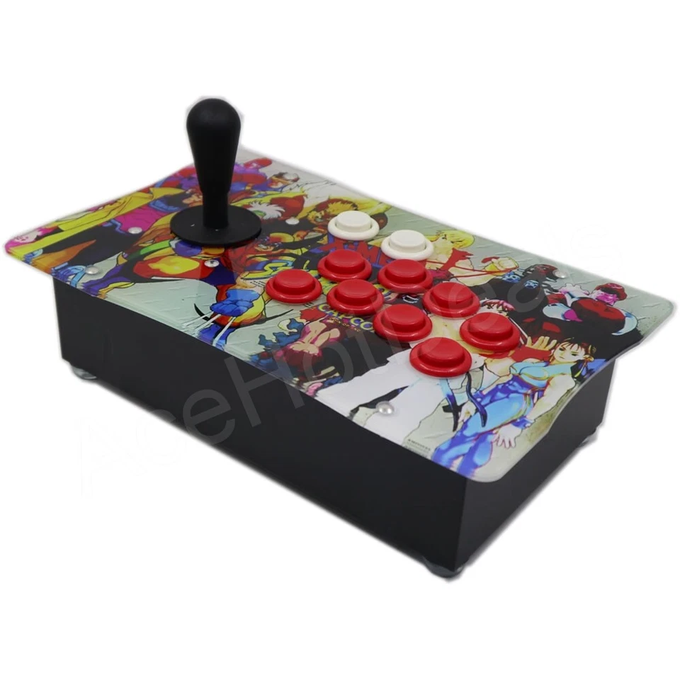 RAC-J500H Happ Arcade Fight Stick Joystick Metal Case Artwork Panel For PS2 - Image 4 of 4