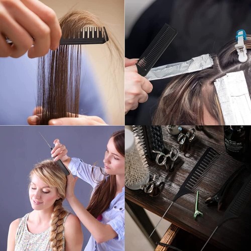 3Pcs Highlighting Combs Set Different Sizes Weaving Hair Combs Professional Comb - Picture 13 of 16