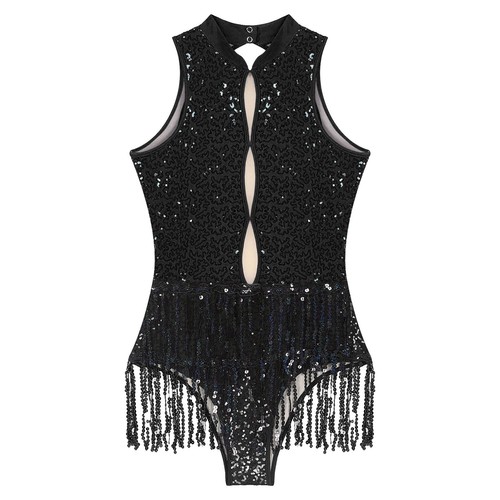 Womens Dancewear Stage Performance Leotard With Hat Samba Latin Dance Outfit - Picture 6 of 67