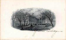 Exceptional, First Lady Grace Coolidge Signed, A Beautiful White House Engraving