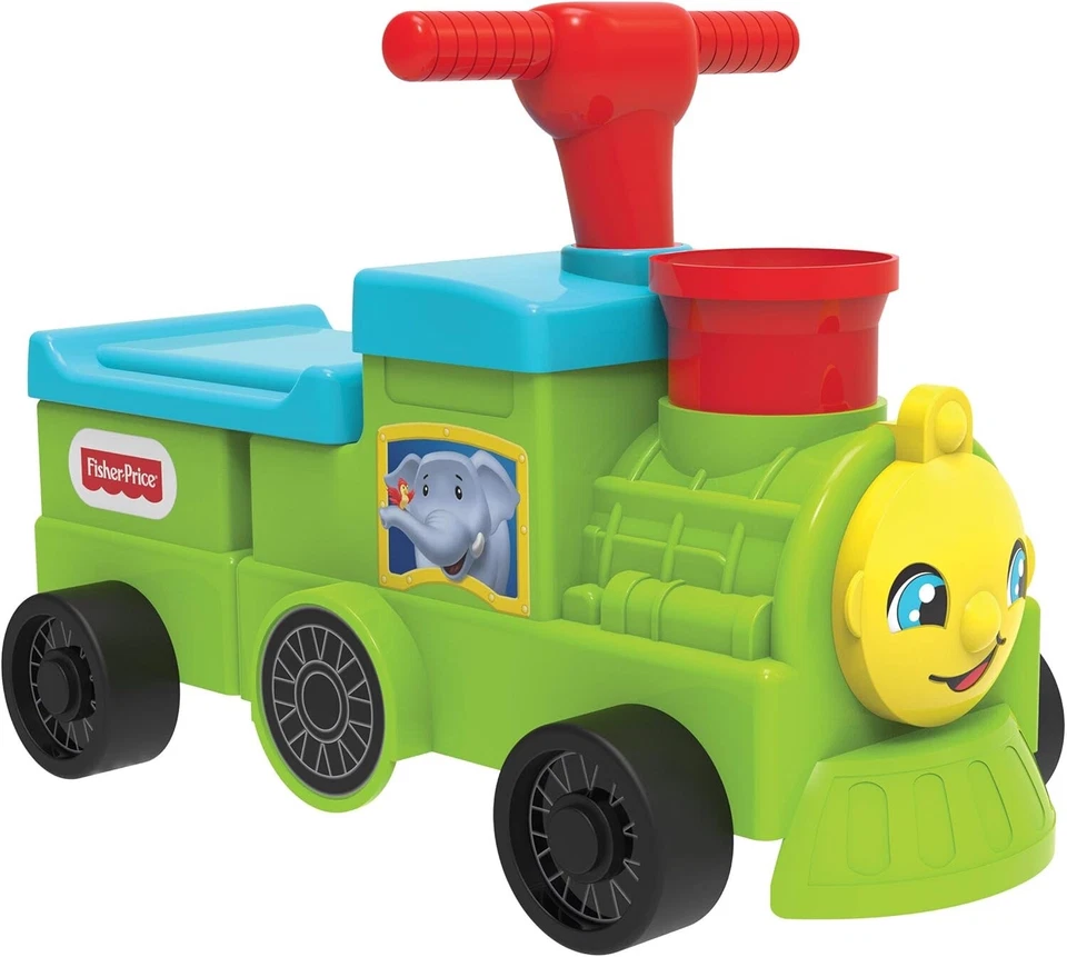 Fisher-Price Baby Tootin поездка на поезде для детей интерактивная игрушка подарок новый - Изображение 2 из 3