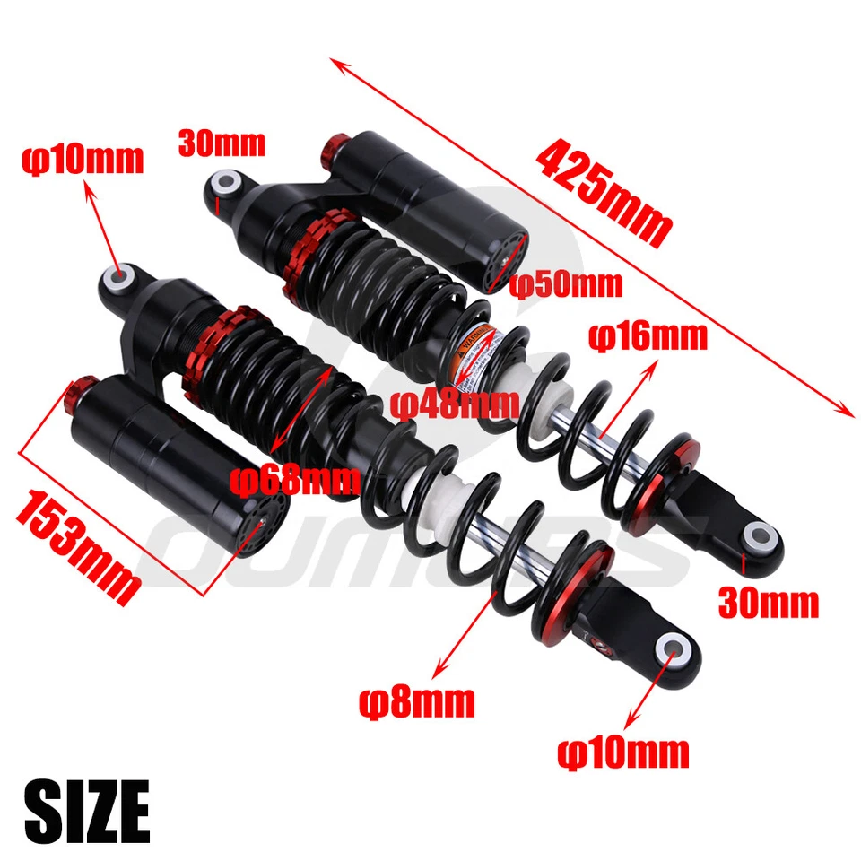 PAR Amortiguadores Delanteros Para Yamaha Raptor 700R 700 660R YFZ450 Etapa 5 ATV Foto 3 de 4