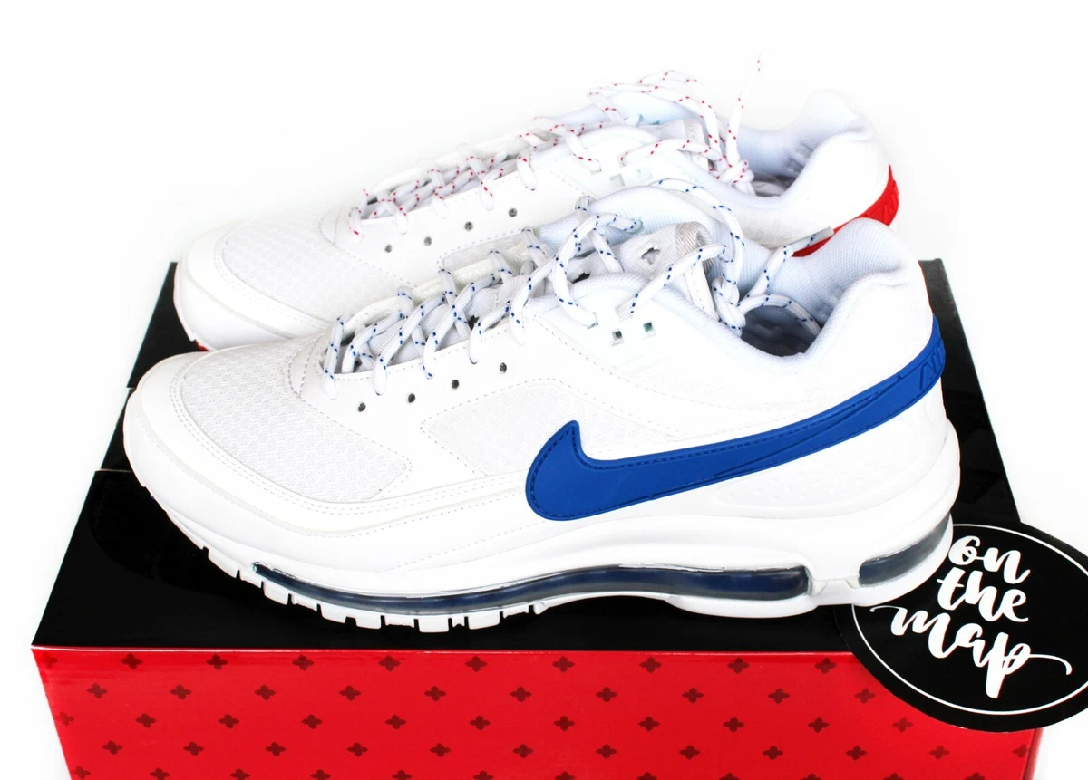 Gruñón Extra impactante Nike X Skepta Air Max 97 / BW AM97 Summit White Blue Red UK 4 5 8 9 US New  | eBay