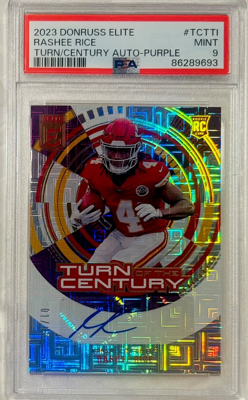 Rashee Rice Panini Donruss Elite Turn of the Century Autograph #TCTTI Purple