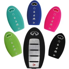 Keyless Entry Remote Rubber Key Fob Cover for Infiniti JX35 Q50 QX50 QX80 QX60
