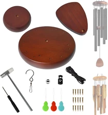 Wind Chime Replacement Parts, 28 PCS Windchime Repair Kit Including round Top, C