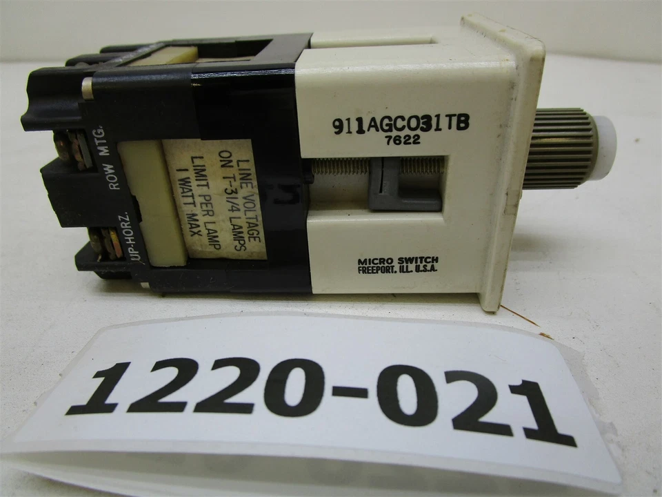 Nuevo Microinterruptor Honeywell 911AGC031TB Interruptor Giratorio Momentáneo Iluminado WO/Lámparas Foto 2 de 4