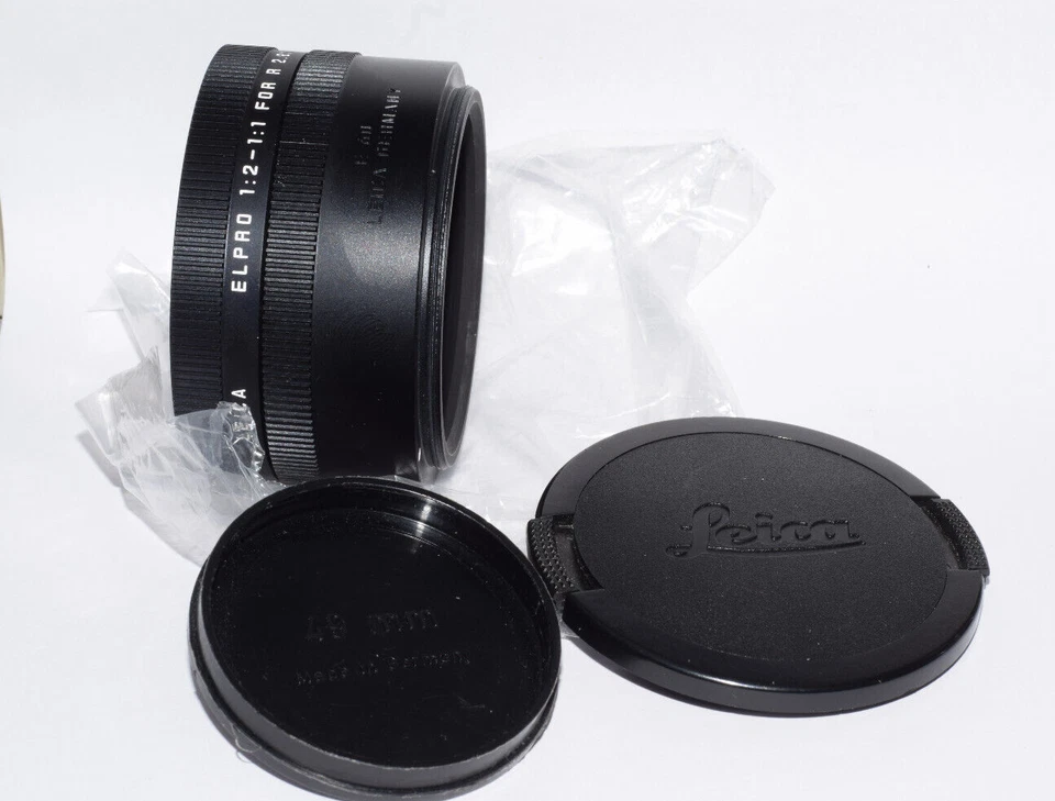 Leica ELPRO 1:2-1:1 16545 para APO-MACRO-ELMARIT-R 100mm f/2.8 E60 caixa em perfeito estado - Imagem 2 de 4