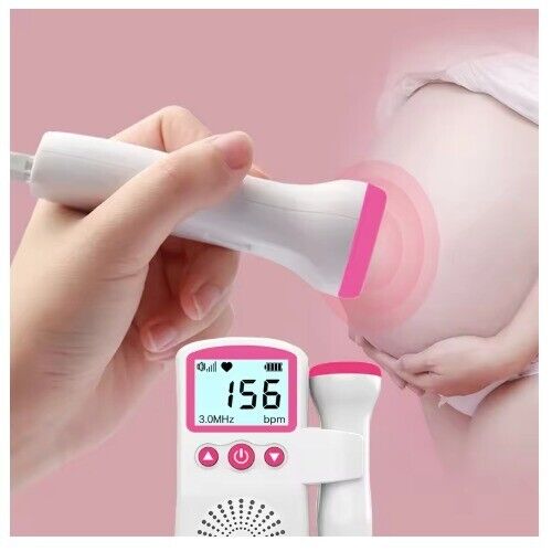 Fetal Doppler Detector Baby Heart Beat Rate Probe Prenatal Monitor Ultrasonic - Picture 4 of 7