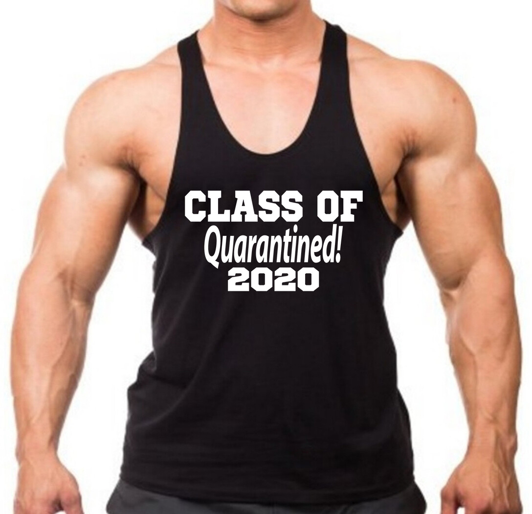 Men's Class Of 2020 Quarantined V753 Stringer Tank Top T-Shirt