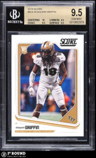 Shaquem Griffin RC BGS 9.5: 2018 Score Rookie Card Highest Subgrades #424 POP 2
