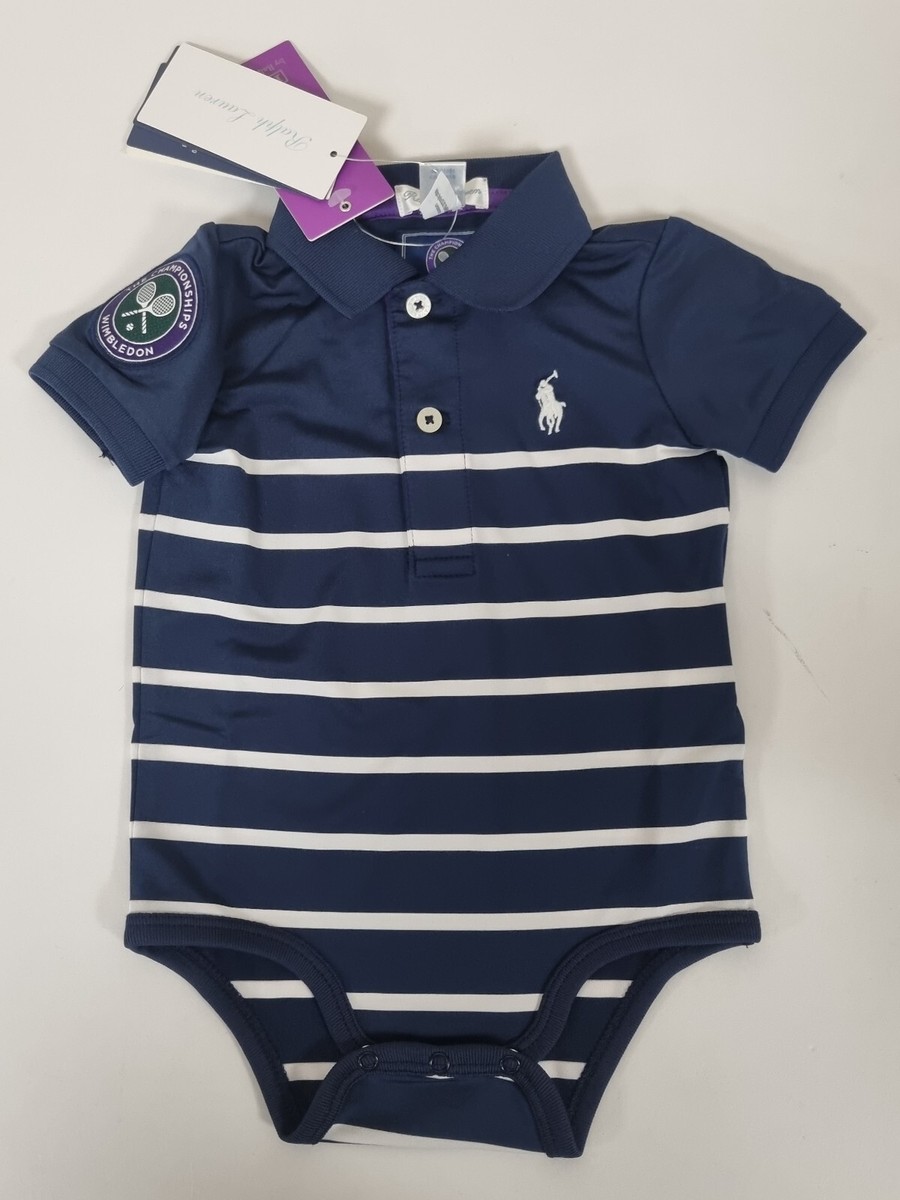 Lauren Polo Baby Polo Bodysuit Polo Ralph Lauren BABY Body White - Main Image