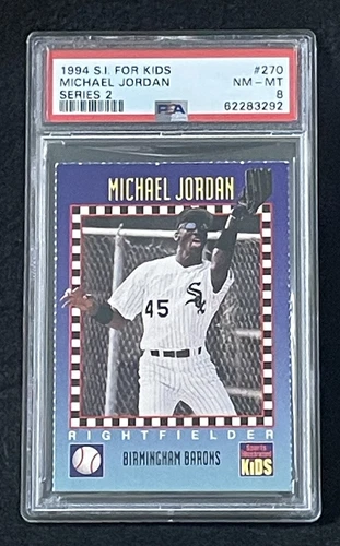 MICHAEL JORDAN 1994 Sports Illustrated for Kids SI #270 RARE Baseball RC PSA 8