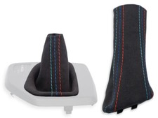 SCHALTMANSCHETTE HANDBREMSSACK FUR BMW X1 automatik E84 09-15 ALCANTARA M