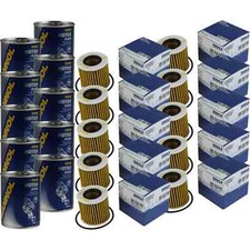 10x Original MAHLE / KNECHT Ölfilter OX 414D2 + 10x SCT Motor Flush Motorspülung