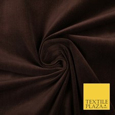 OVER 20 COLOURS- Plain 100% COTTON VELVET Fabric Non Stretch Material Craft 45"