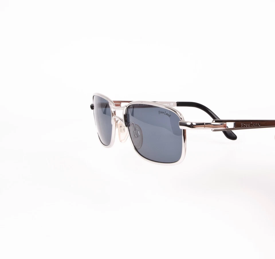 Freeland FL75002F Sunglasses Vintage Unisex Silver Rectangular Made in Italy - Image 4 of 4