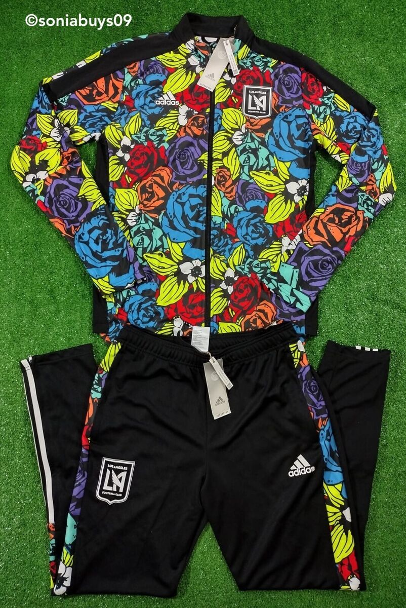 Adidas MLS LAFC Soccer Tiro Flower Jacket & Tiro Flower Adidas MLS LAFC Soccer Tiro Flower Jacket & Tiro Flower