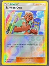 Pokémon Samson Oak Reverse Holo 185/214 UNB Unbroken Bonds LP/NM