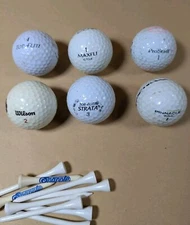Vtg Collectible Golf Balls Souvenir Rare Strata Maxfli Prostaff Top Flite Wilson