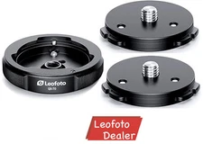 Leofoto QS-70M: x1 Receiver Base and x2 Connecting Plates 3/8"
