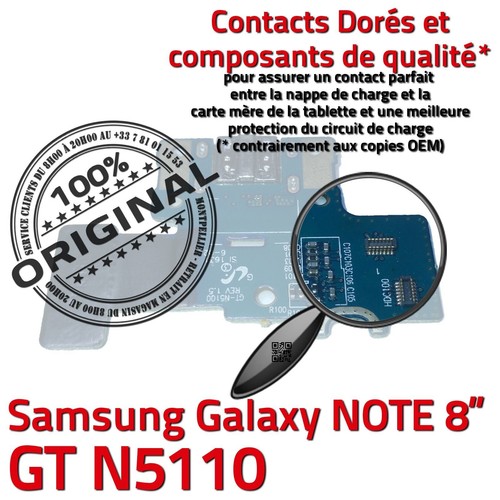 ORIGINAL Samsung Galaxy NOTE GT N5110 Connecteur Charge MicroUSB Nappe Chargeur - Photo 5/5