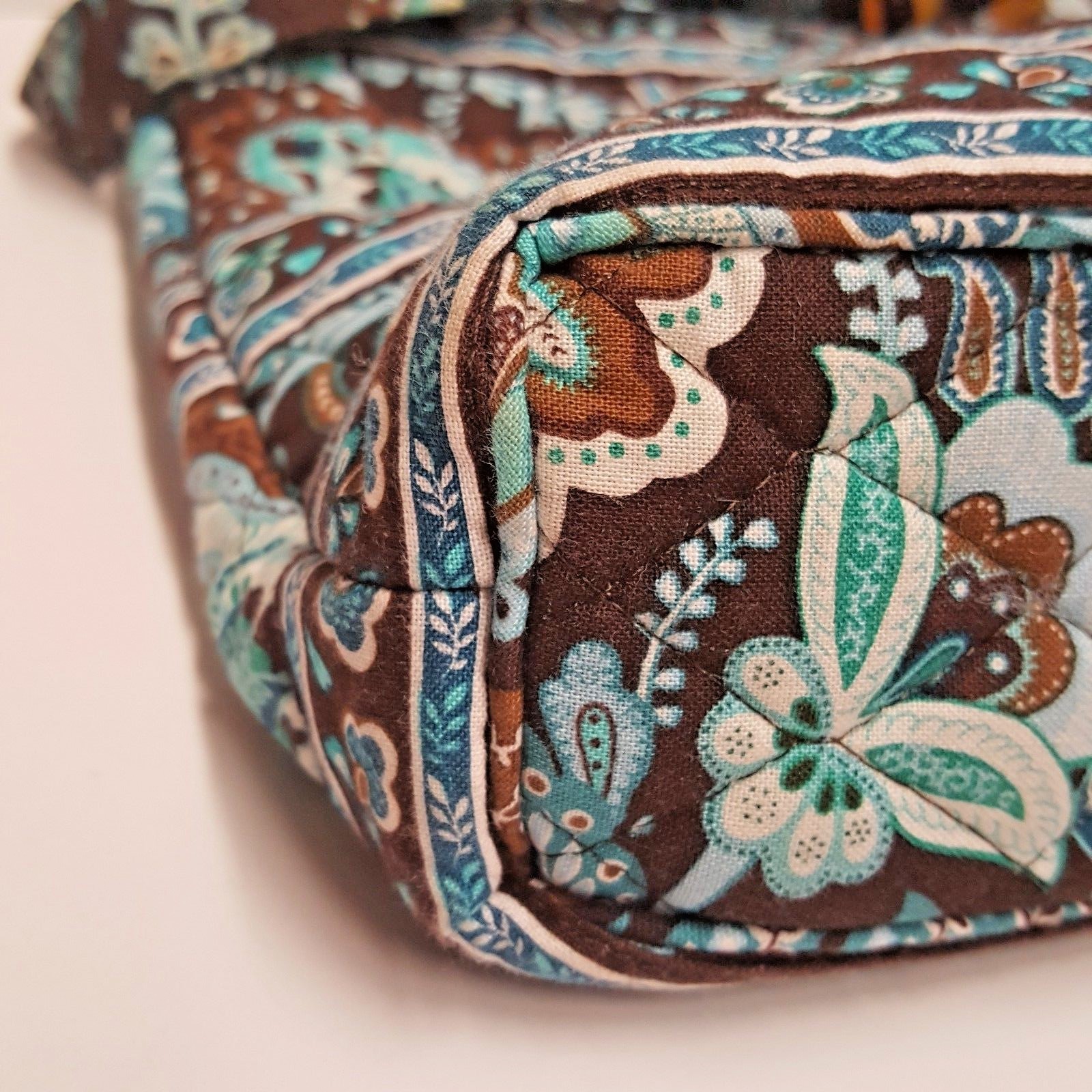 VERA BRADLEY Java Blue Little Toggle Tote Bag Pur… - image 7