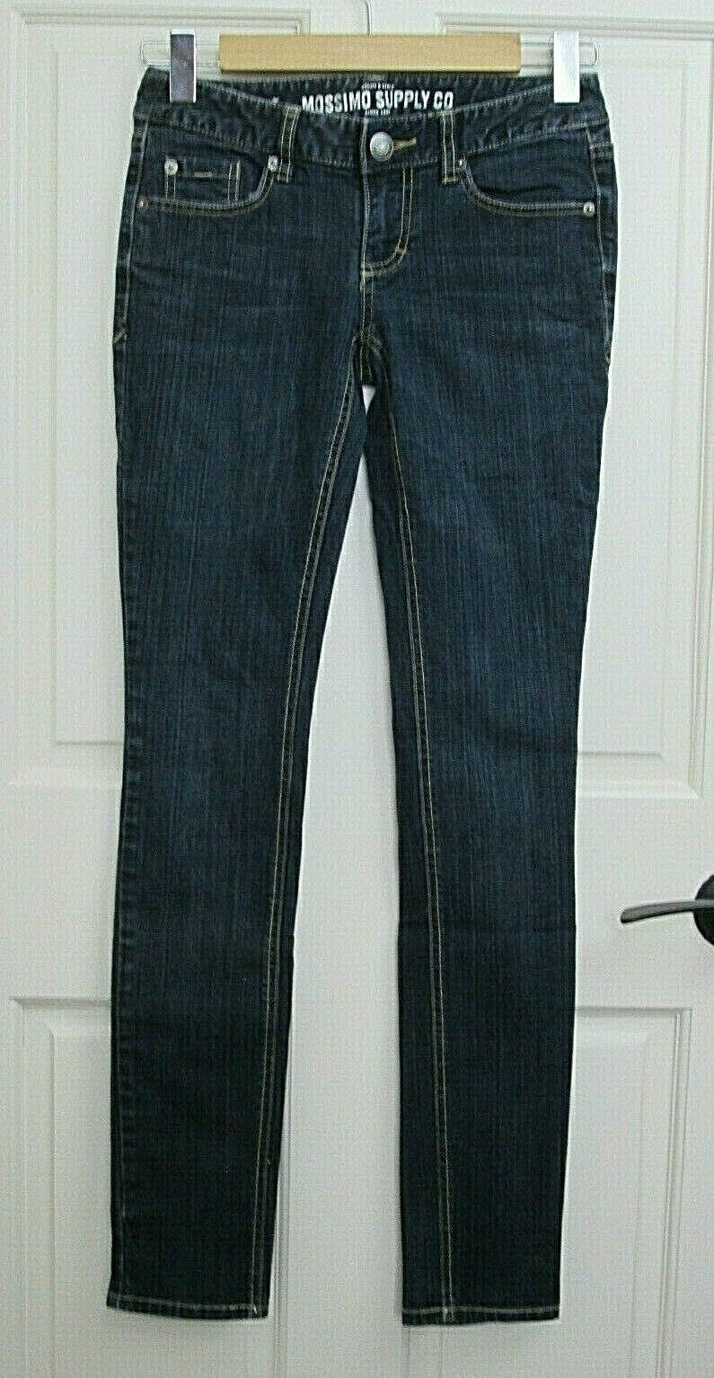 Mossimo Skinny Jeans Juniors Size 1 Fit 6 26x31 Distressed Stretch 122-24810-image