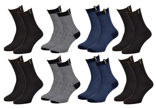 Chaussettes De Travail Sesto Senso - 6 Paires - Coton Renforcé Talon/pointe - Confort Toute La Journée - Taille 39-42