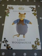 BRAMBLY HEDGE LORD WOODMOUSE MOUSE-ORIGINAL ALAN DART TOY KNITTING PATTERN