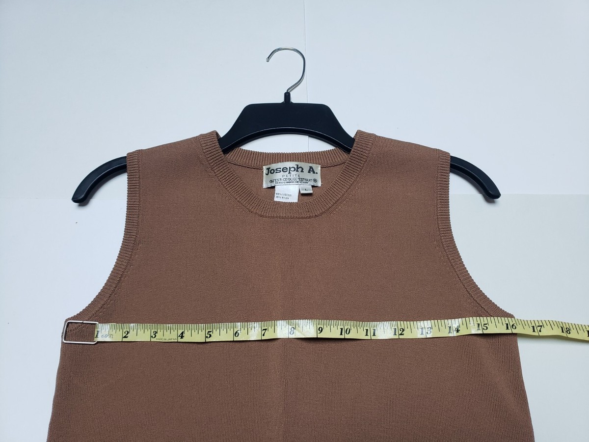 Top Femme Sans Manches Joseph A - Marron, Taille M, Avec Dentelle