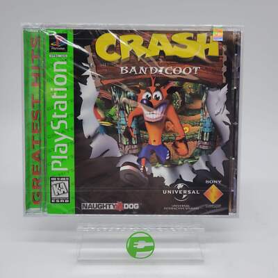 New Crash Bandicoot [Greatest Hits] (Sony PlayStation 1 PS1, 1996) Sealed