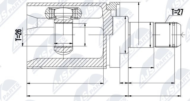 Inner Cv Joint For Bmw X5 E70 06-, X6 E71 08- /Left/ - Image 8