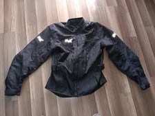 HWK motorsports apparel Large size women black color air vented jacket.