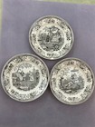 3 Montereau Louis Lebeuf Porcelain Opaque Plates, 19th century — photo 1