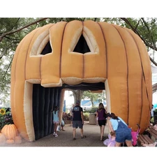 20ft Outdoor Decoration Inflatable Pumpkin Tunnel Inflatable Pumpkin Entrance