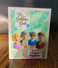 The GOLDEN GIRLS TV Series Show Finger Puppets 4 Vinyl RP Mini Figures  Book