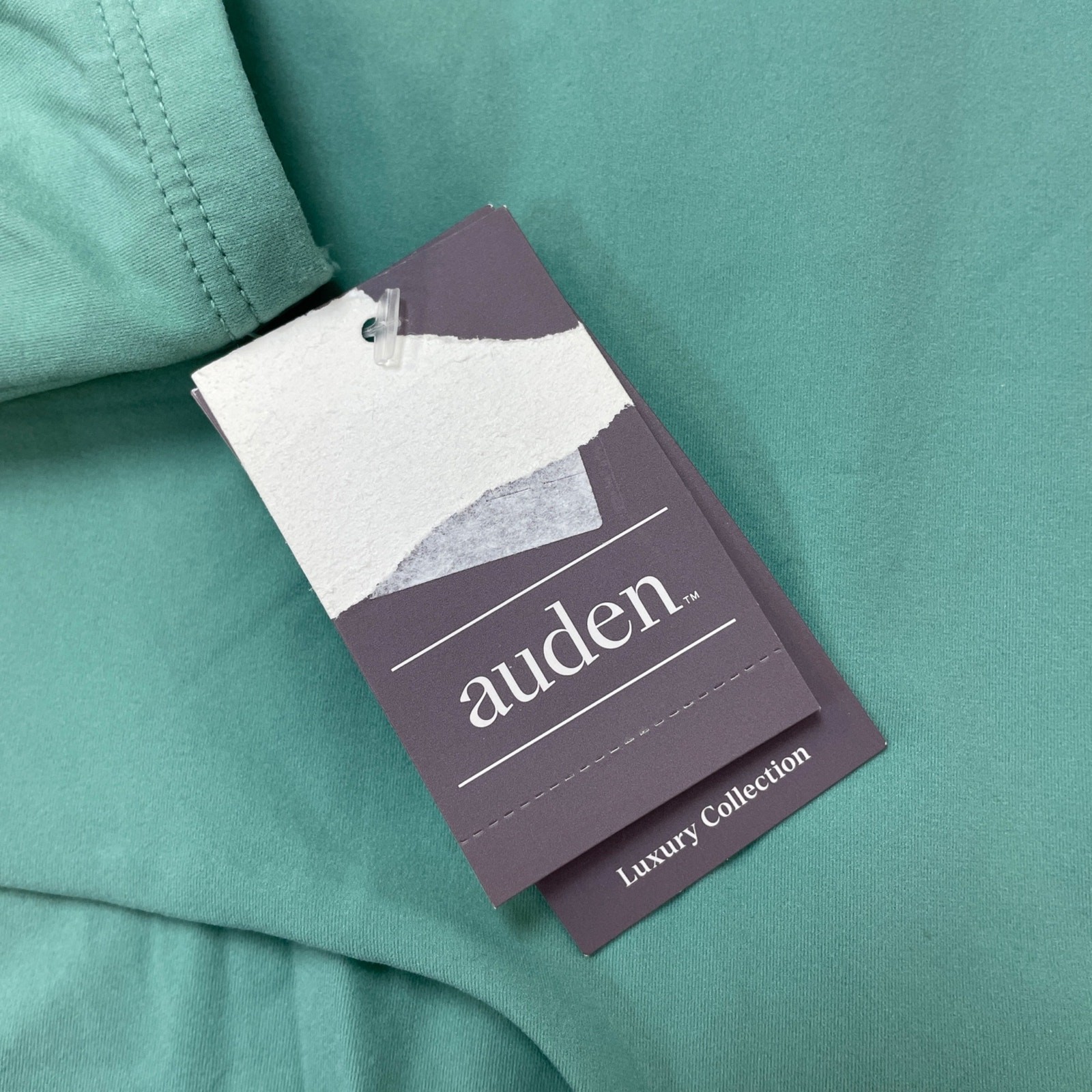 Auden Womens Luxury Collection Green Stretch Long Sleeve Bodysuit Tidal Flow XXL