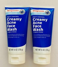 2 Pack Creamy Acne Wash 4 Compared to PanOxyl 6oz Each EXP: 2/27