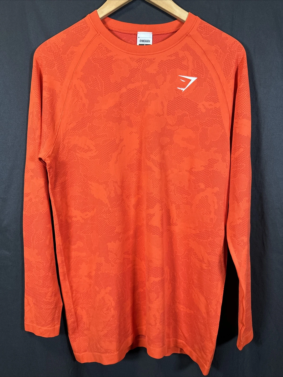 gymshark active long sleeve training geo seamless shirt