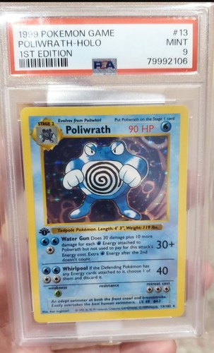 Poliwrath (1st Edition) graded PSA 9 for sale on eBay