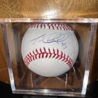 Trevor Cahill Sweet Spot Signed Autographed Baseball MLB Authenticated
