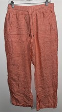 Athleta Women's Retreat Linen Pants Coral Size 6