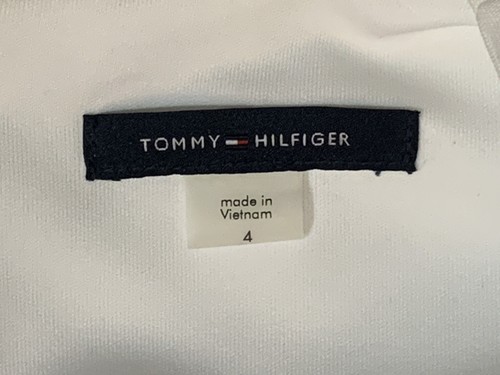 Tommy Hilfiger neu Damen 99 $ ärmelloses Etuikleid Bleistiftkleid elfenbeinfarben 4 Small neu mit Etikett - Bild 4 von 21