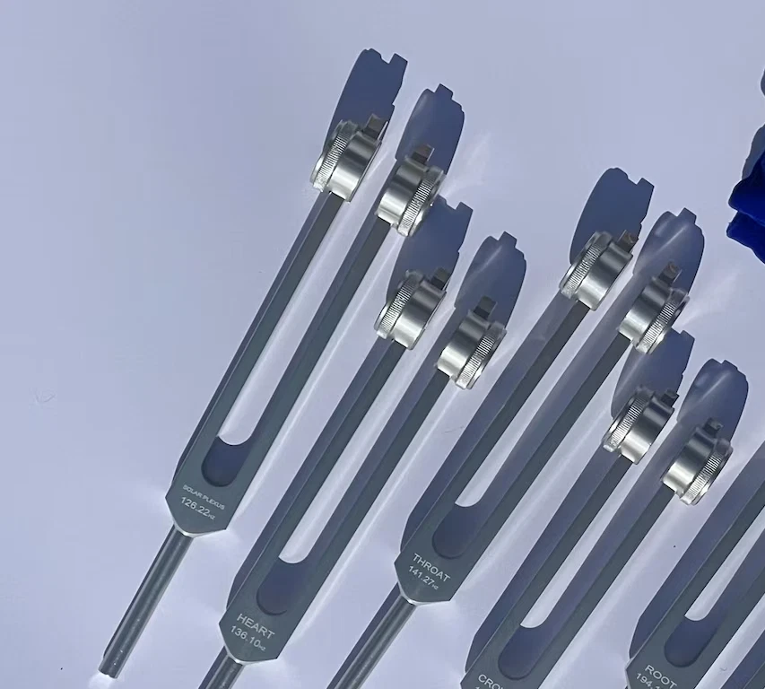 Horquillas de afinación CHAKRA - plata ponderada Foto 4 de 4