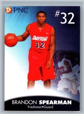 2010-11 Series PNC Bank Brandon Spearman #10 Dayton Flyers Card