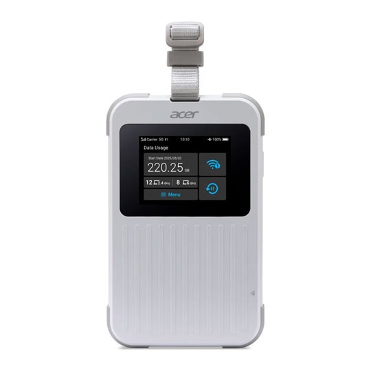 Acer Connect M6E Portable 5G Router, 20GB Data, Up to 20 Devices , 2.4” Touchscr