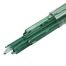 5281 Moss Green Transparent NOODLES Full Tube Oceanside Glass & Tile 96 COE